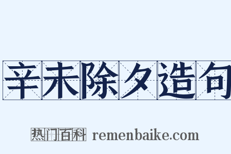 辛未除夕造句是什么意思的图片